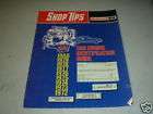 1981 FORD ORIGINAL SHOP TIPS CAR ENGINE IDENTIFICATION