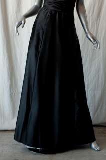 FRANK USHER Black Strapless *VINTAGE* Gown Dress XS/0  