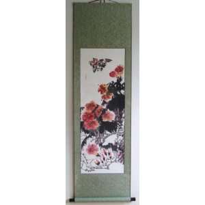   Chinese Watercolor Painting Scroll Flower Bird: Everything Else