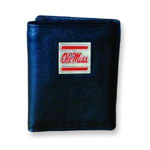  University of Mississippi Trifold Leather Wallet