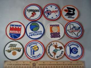 VINTAGE 1970 1971 Complete Set 11 ABA NBA PATCHES MINT  