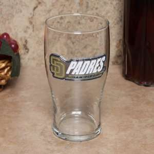  MLB San Diego Padres 16oz. Pewter Logo Pub Glass Sports 