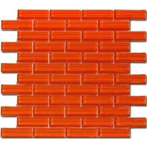   Tiles 1 x 3 Glass Subway Series C13 2 Orange Burst