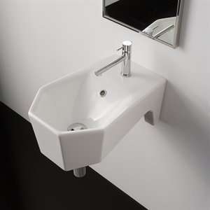   ART 8501 Wash Basin Scarabeo Vessel Sink, White: Home Improvement