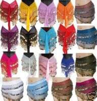 12 KIDS SIZE BELLY DANCING HIP SCARF SKIRT WRAP LOT  