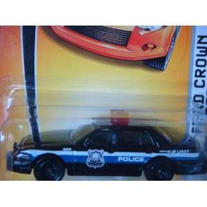 Matchbox Police Ford Crown Victoria Black Patrol Car K 9 Unit Detailed 