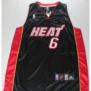  Lebron James Miami Heat Black Sewn Jersey   Size 48 