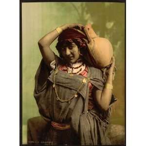   Photochrom Reprint of A Bedouin woman, Tunis, Tunisia