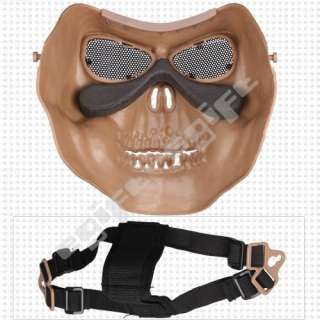 Skull Skeleton Airsoft Paintball Full Face Protect Mask  