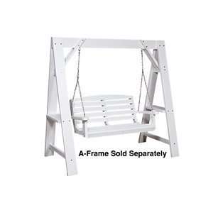   85620BK Lifestyle Poly Resin Classic Porch Swing