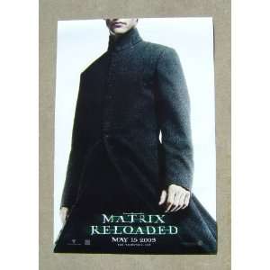 : Matrix Reloaded Neo Double Sided 1 Sheet Original Theatrical Movie 