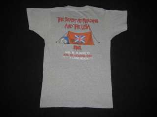 VTG IRON MAIDEN BEAST AT READING 82 EVENT T SHIRT TOUR  