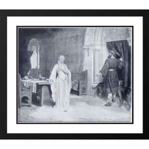  Leighton, Edmund Blair 23x20 Framed and Double Matted Lady 