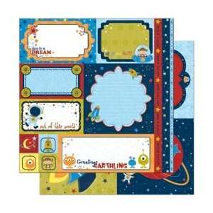  New   Blast Off! Double Sided Cut Outs 12X12 Sheet by Bo 