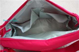 NWT Kipling Supernanny Diaper Bag Deep Bright Rose  