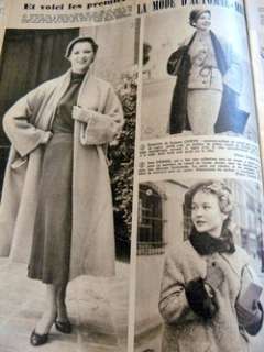  PARIS FASHION & SEWING PATTERN MAGAZINE FEMMES DAJOURD HUI 1954 65pg