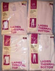 NEW Womens Thermal Underwear Longjohns Shirts & Pants SETS > Sizes S M 