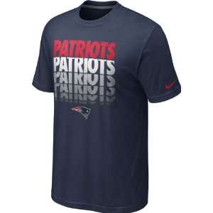   New England Patriots Navy Nike Blockbuster T Shirt: Sports & Outdoors