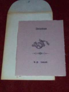 Antarktos by H.P. Lovecraft Fantome Press #35 of 150  