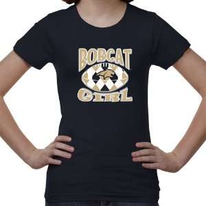   State Bobcats Youth Argyle Girl T Shirt   Navy Blue: Sports & Outdoors