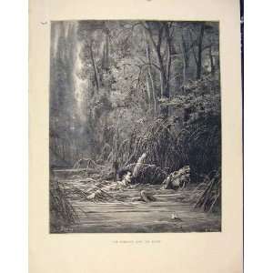  Aesop Fable Clx Torrent River Old Print C1868 Story
