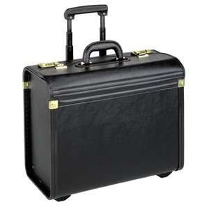  SOLO Leather Look Vinyl Rolling Catalog Case Office 
