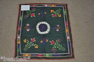   Suzani Hand Embroidered Wall Hanging Uzbek Textile Quilt Fabric ATS 29