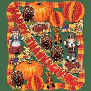   20 Piece Flame Resistant Thanksgiving Decorating Kit