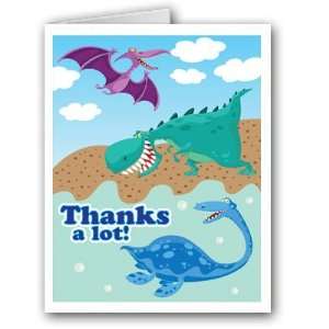  Dinosaur Theme Blank Thank You Note Card   10 Boxed Cards 
