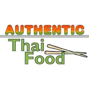  3x6 Vinyl Banner   Authentic Thai Food 