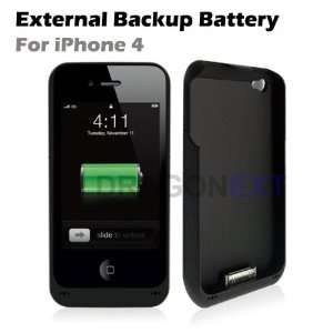   External Backup Battery Charger Case Cover For Iphone 4: Electronics