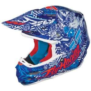  Fly Racing F2 Carbon Helmet Blue/White Small: Sports 