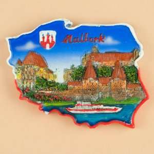   Map Magnet   Malbork, Teutonic Knights Castle Patio, Lawn & Garden