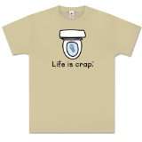 Life is Crap Shirt Toilet Paper Trail T shirt X Large  