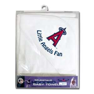  Anaheim Angels Hooded Baby Towel (White): Sports 