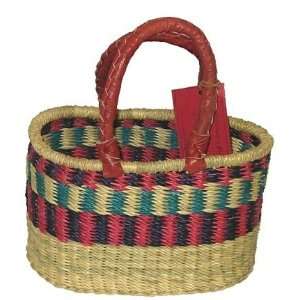  Ghana Bolga Mini Oval Shopping Basket: Home & Kitchen
