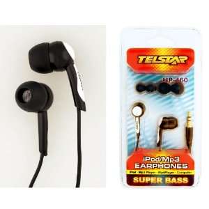 Telstar Hp 460 Ipod/ Earphones Super Bass/ 4 Soft Rubber Tips/ for 