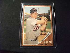 1962 Topps#208 Billy Martin Ex  