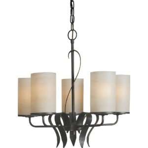  Forte Lighting 2230 05 64 5 Light Chandelier, Bordeaux 