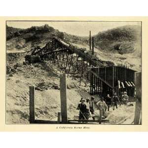  1907 Print California Borax Mine Detergent Enamel Miner 