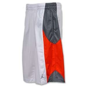  Jordan Durasheen Mens Shorts, White/Team Orange