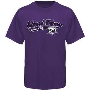  Edward Waters Tigers Purple Logo Script T shirt Sports 