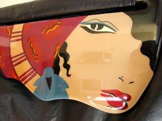 PATRICIA SMITH MOON BAGS Diva Abstract Pop Art Handbag Purse RARE VTG 
