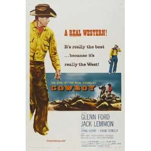  Cowboy Poster Movie B 27x40 Glenn Ford Jack Lemmon Anna 