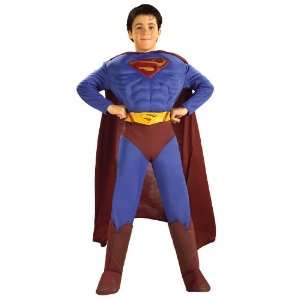  Superman Deluxe Muscle Chest   Child Small Costume: Toys 