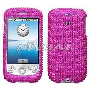  HTC My Touch 3G Hot Pink Diamond Case Cover Everything 