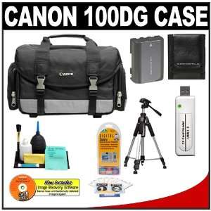  Canon 100DG Digital SLR Camera Case Gadget Bag + Tripod 