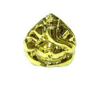  Ganesh Statuary for Car Dashboard Size 1 1/2 (Golden 