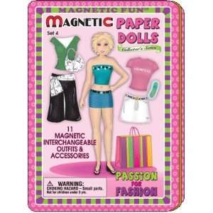  Magnetic Fun Tin Paper Dolls Set 2: Toys & Games