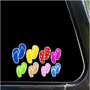    Flip Flop Family Car Decals Stickers Stick Family: Home & Kitchen